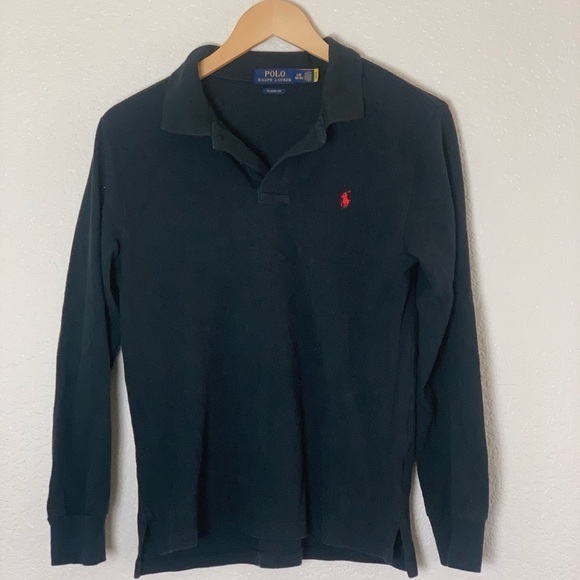 Polo Ralph Lauren Other - Polo | Ralph Lauren black long sleeve polo shirt size large 14/16